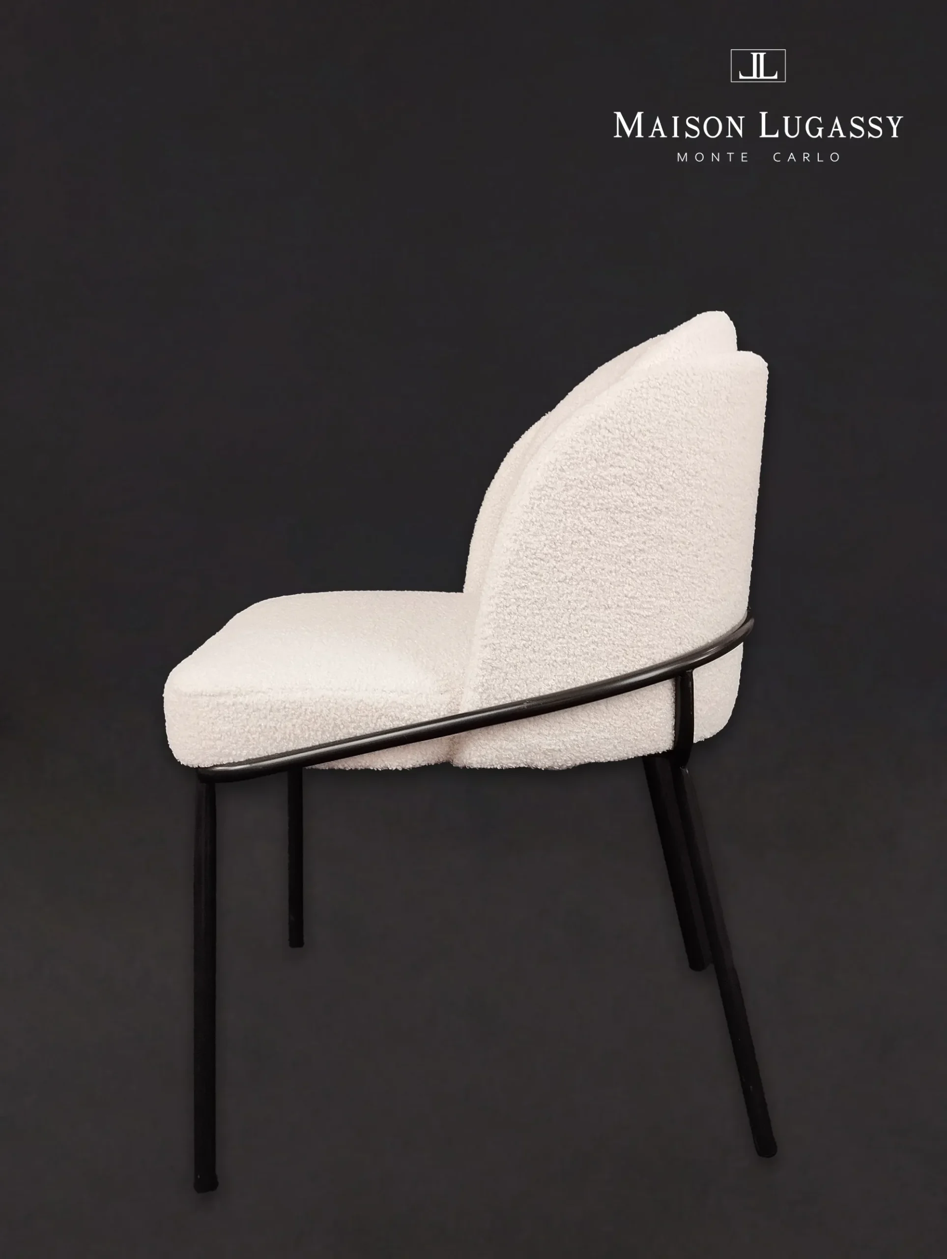 Chaise de repas "Honoré" vue du côté