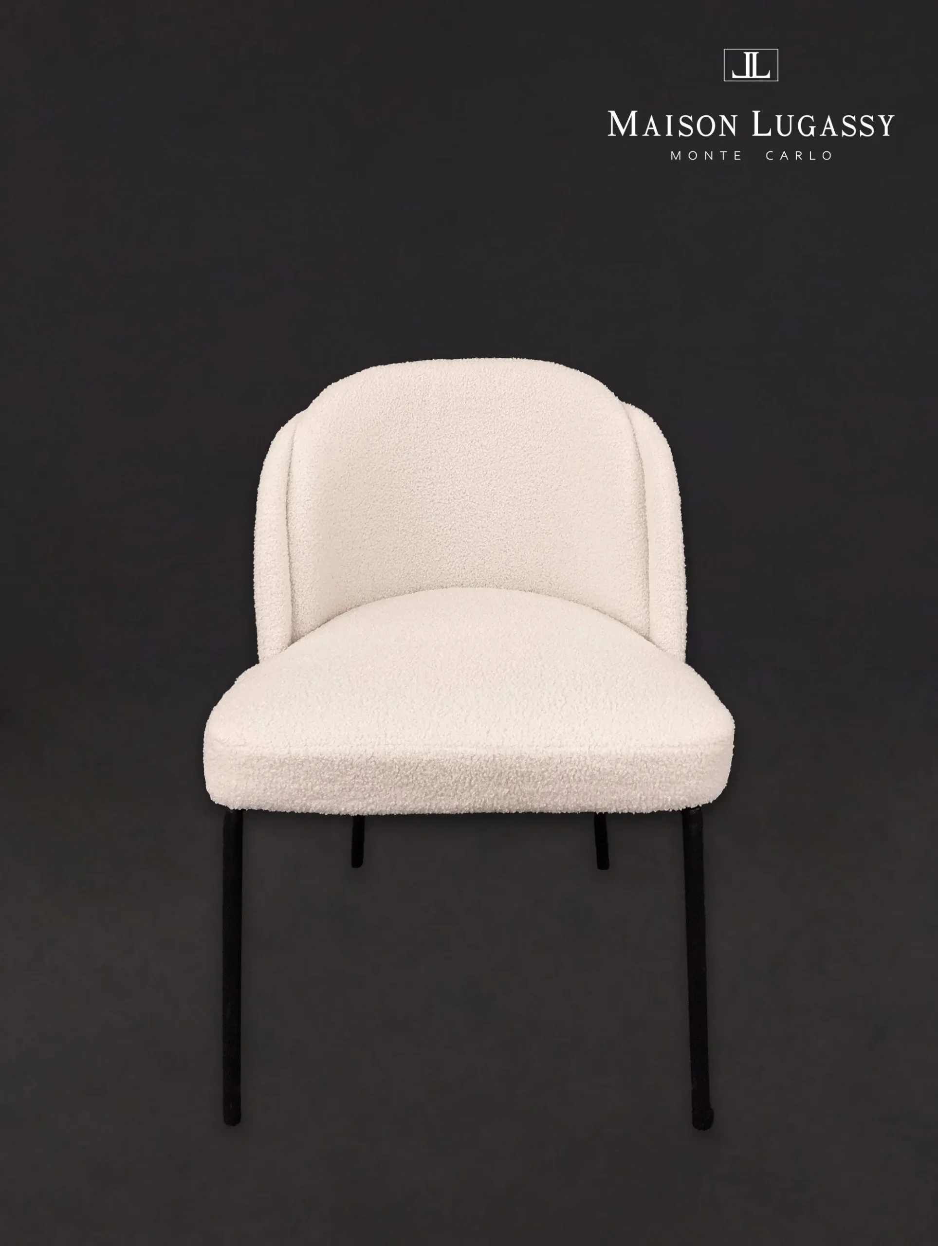Chaise de repas "Honoré" vue de face