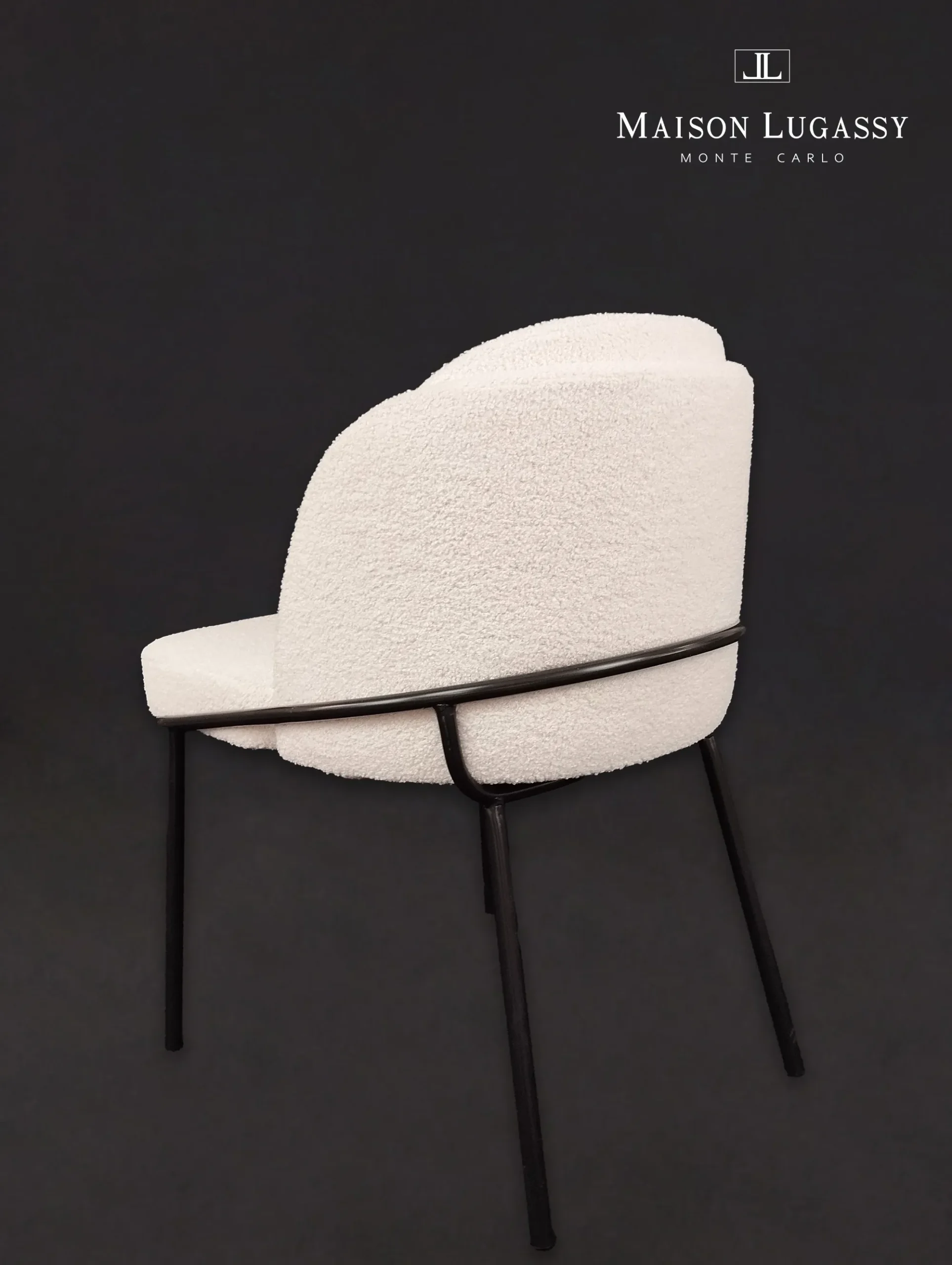 Chaise de repas "Honoré" vue de dos