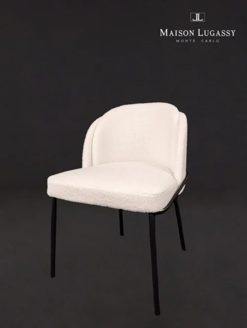 Chaise de repas "Honoré" avec ses pieds fins et cintrés