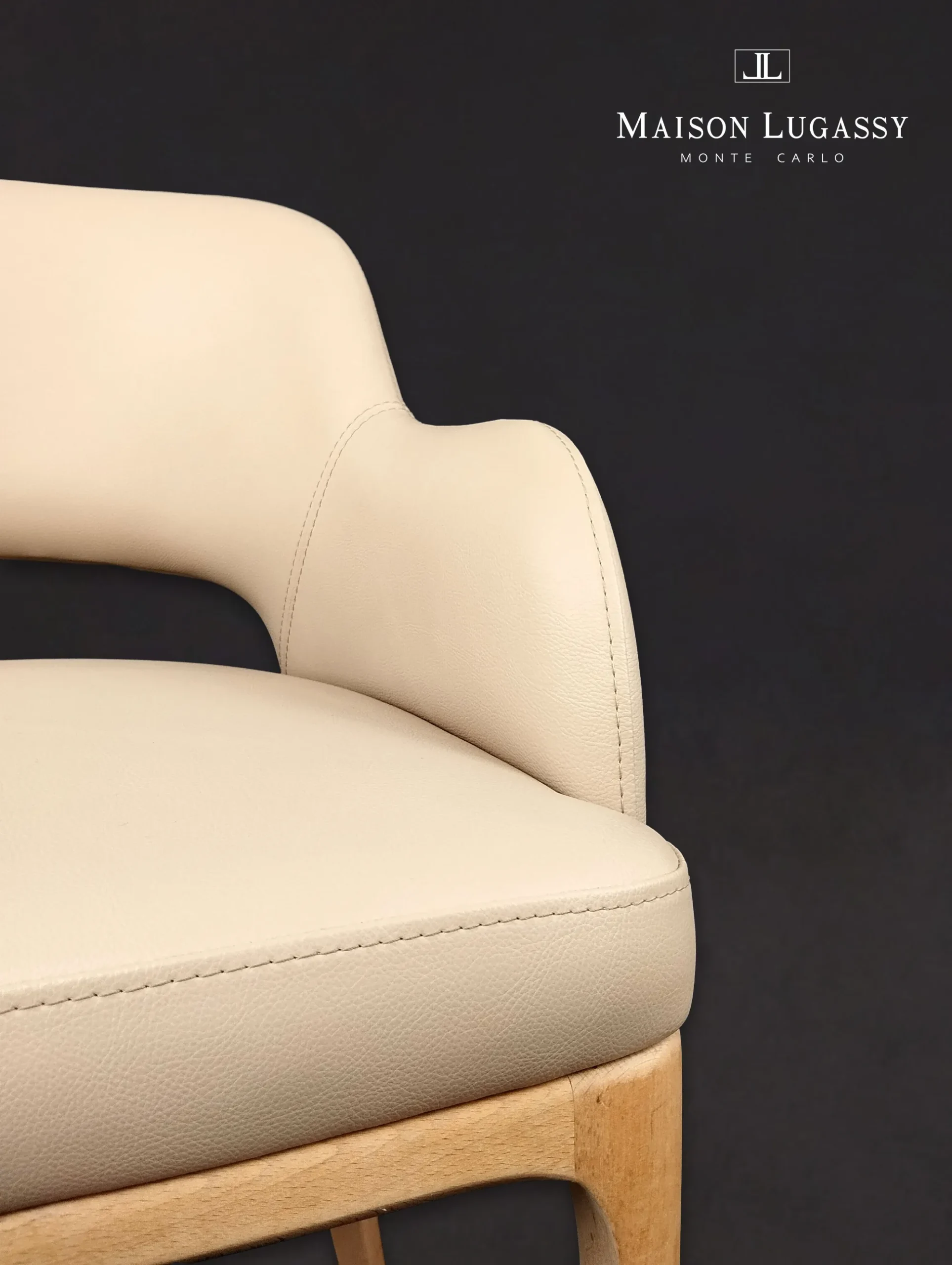 Détail de la matière du fauteuil de repas "Caroline"