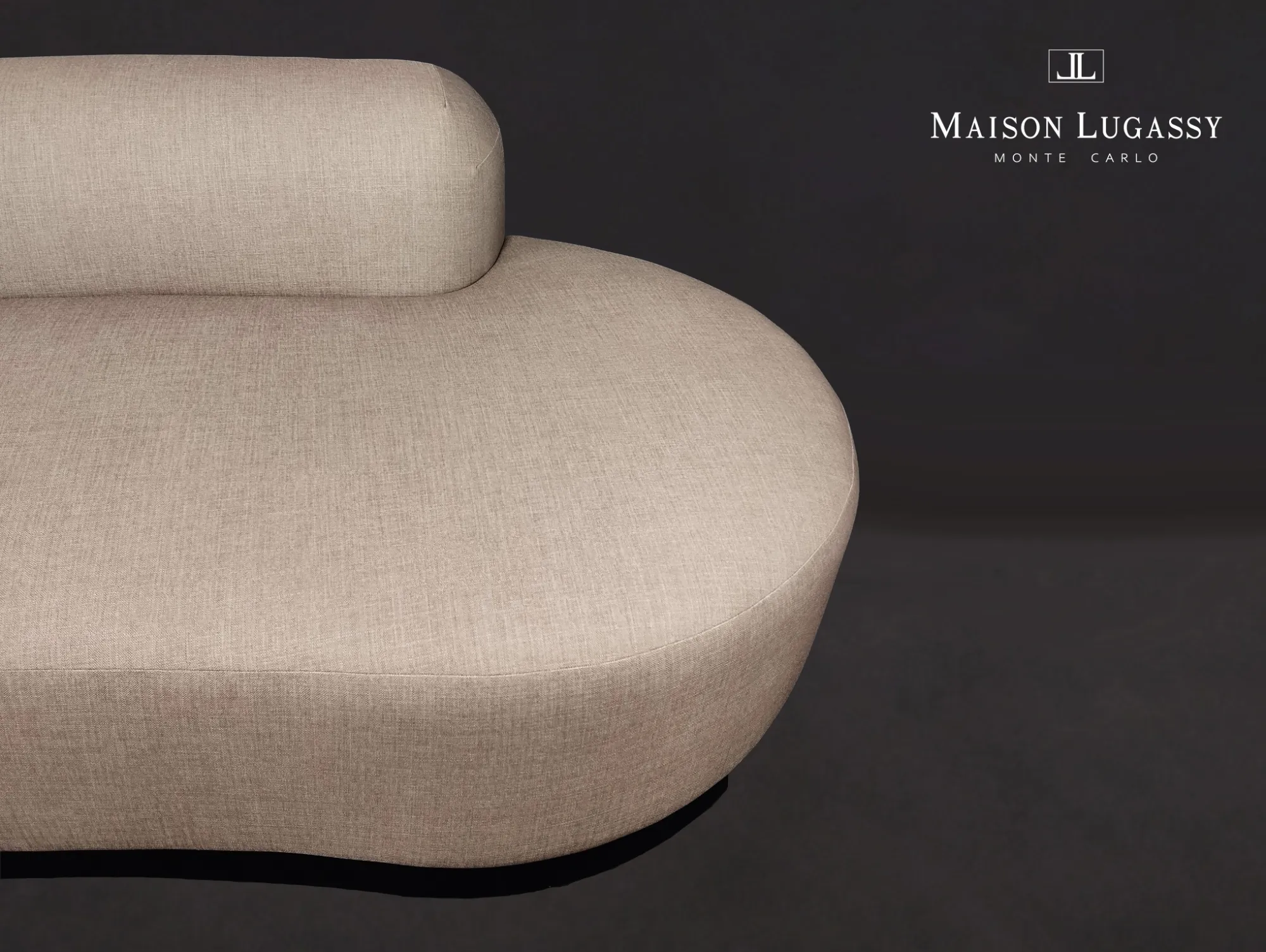 mise en avant de la matière de l'assise du canapé "Mareterra"