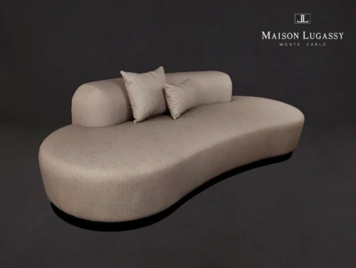Canapé "Mareterra" réalisé entièrement à la main avec ses coussins