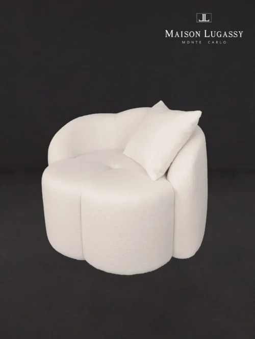 Pouf "Grace" avec coussin