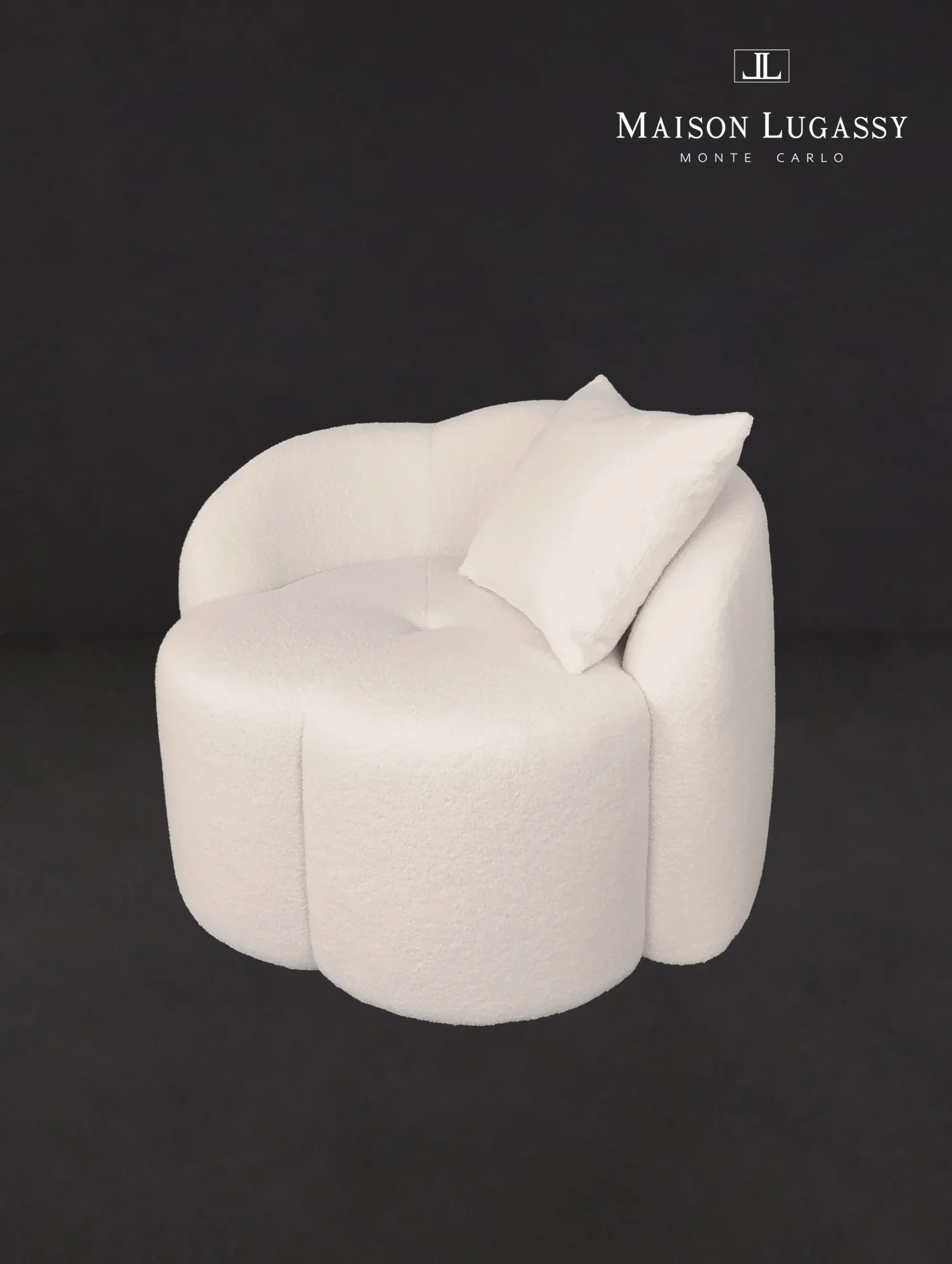 Pouf "Grace" avec coussin