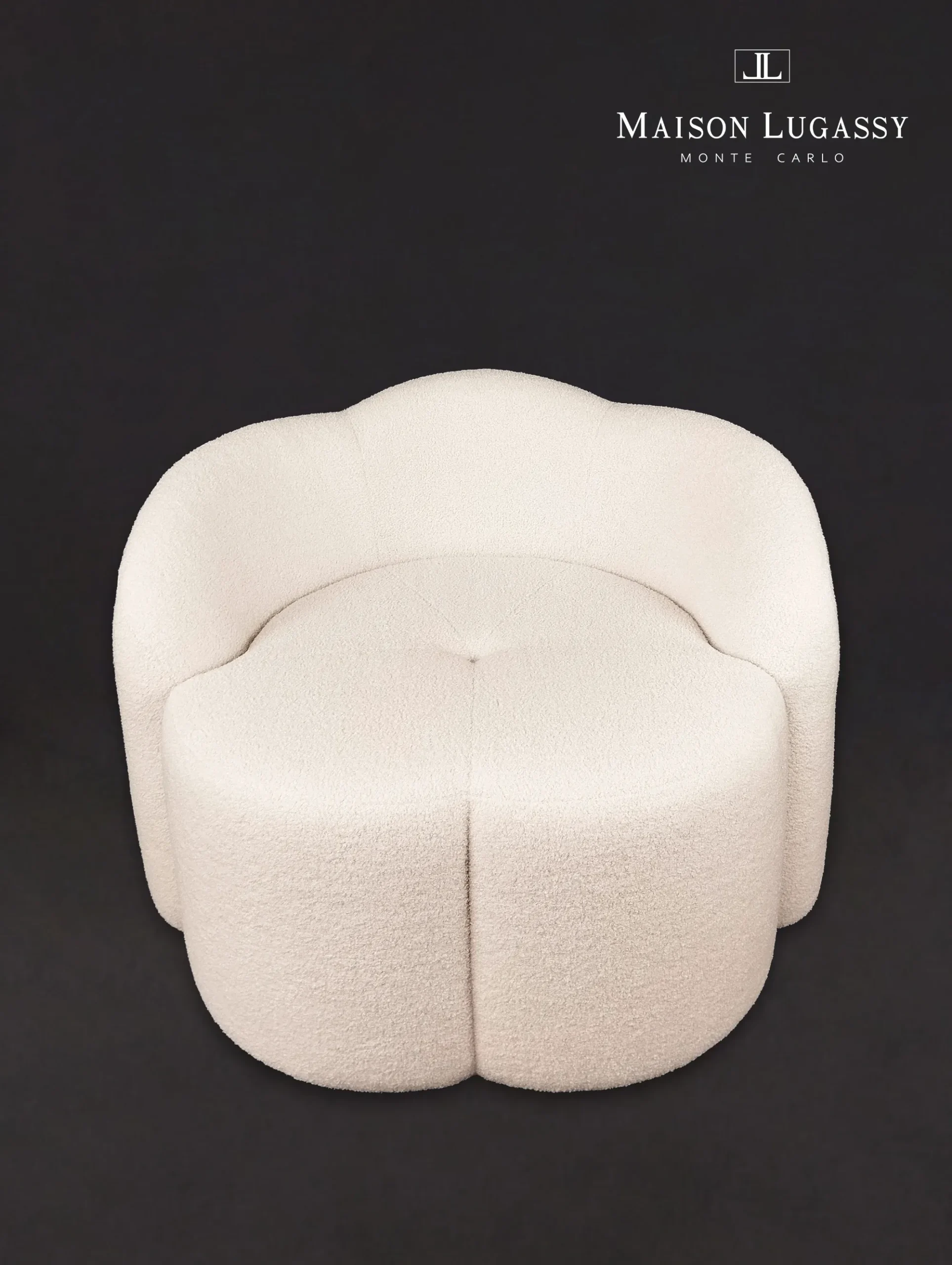 Pouf "Grace" vue de face