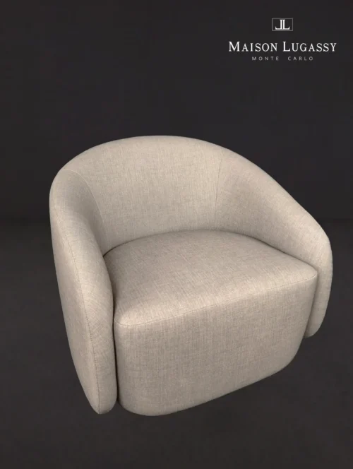 Pouf "love" vue de profil