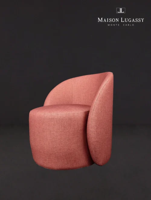 Pouf "Florestine" vue de profil