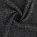Tissu pour les meubles sur mesure Maison Lugassy Saima de couleur "noir"